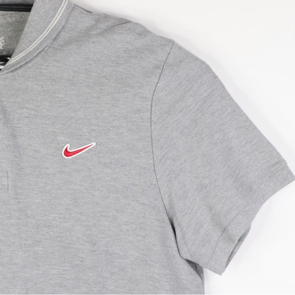 Nike Athletic Dept 00s Mend Polo Shirt Grey College Varsity Style XL Cotton - Picture 2 of 7